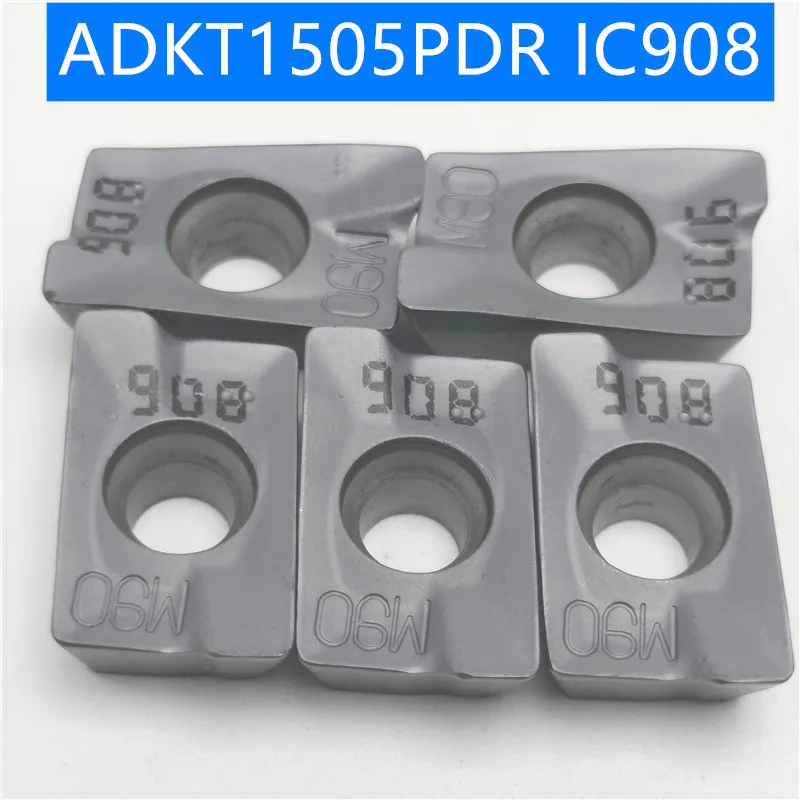 

20PCS ADKT1505PDR IC908 ADKT 1505 Carbide Insert Turning Tool Turning Milling Cutter CNC Cutting Tool Slot Cutting