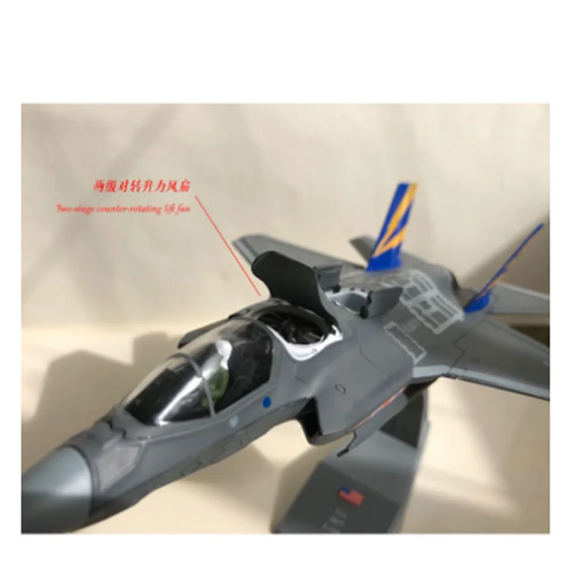 Коллекция 1: 72 Масштаб 22 см Корпус морской пехоты США F-35B модель истребителя молнии Литой Сплав дисплей самолета для детей и взрослых