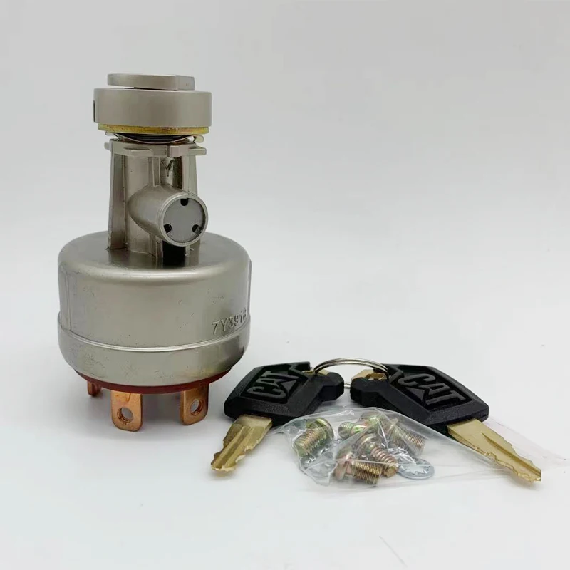 

For Caterpillar ignition switch E312 E320 E326 E336 E349 The start switch Electric door lock Excavator accessories 7n-0718