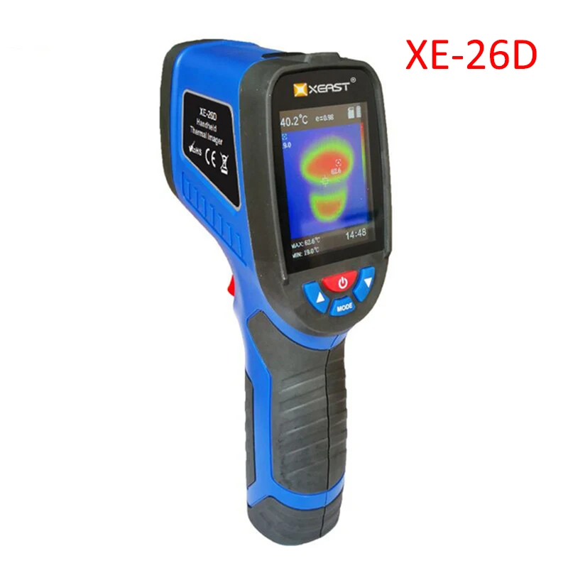 Портативный цифровой инфракрасный термометр, тепловизор, камера, Портативный ИК тепловизор, влажность окружающей среды, инфракрасное устройство для визуализации - Цвет: XE-26D