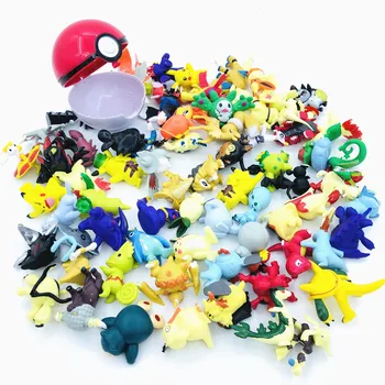 

Pokemon Figures & Pokeball Set Multicolor 7cm PokeBall + 4-6cm Pikachu Action Figure Random Monster figure Pokebolas Game Ball