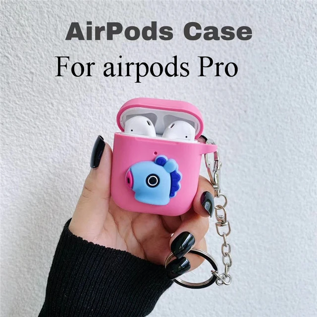 Милый мультяшный Мягкий силиконовый чехол для Apple Airpods 2 3 Чехол беспроводные Bluetooth игрушечные наушники история для airpods Pro Чехол - Цвет: For airpods Pro