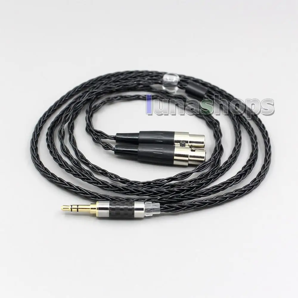 2 5mm 3 5mm XLR Balanced 8 Core OCC Silver Mixed Headphone Cable For Audeze LCD 3 LCD 2 LCD X LCD XC 4z MX4 GX LN006444