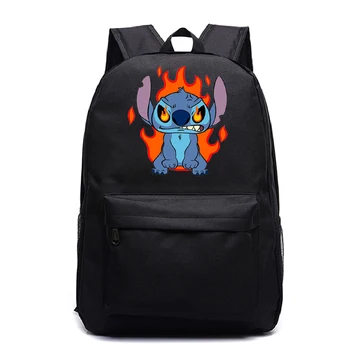 

Stitch Printed cartoon School Backpack Stitch School Bags for Teenage boys Girls Backpacks Travel Laptop Bagpack Mochilas