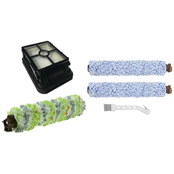 

1set Roller Brush & Filter Kit for Bissell Crosswave 1785 2303 2305 2306 Series & 2 Pack Wood Floor Brush Rolls 1926