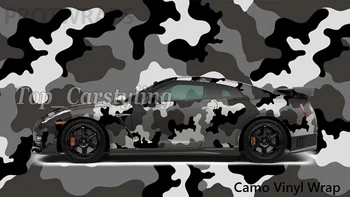 

2020 Snow Camo camouflage Vinyl Wrap car wrap covering self adhesive sticker with air release PROTWRAPS 1.52x10m/20m/30m