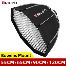 Soft-Box Flash Octagon-Umbrella Bowens-Mount Honeycomb-Grid Photo-Portabe Outdoor 65cm