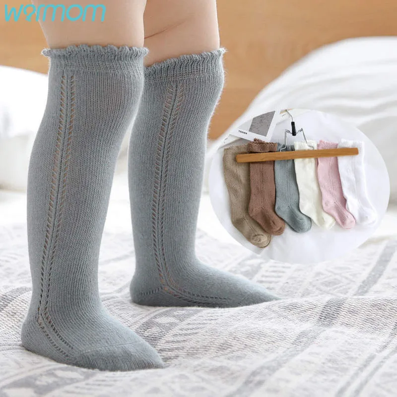 Warmom Baby Girls Boys Knee High Socks Tube Ruffled Infants Toddlers
