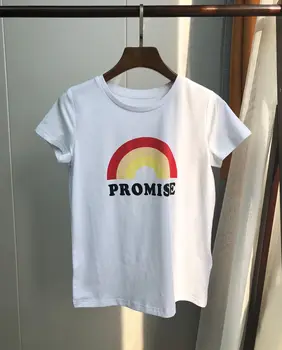 

Women T-shirt Rainbow T-shirt Rainbow Printing Short Sleeve T