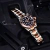 PAGANI DESIGN New Rose Gold Ceramic Bezel GMT Watch Luxury Sapphire Glass Automatic Watch Stainless Steel Men's Mechanical Watch 4