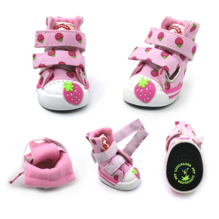 

Pet shoes, dog shoes, cute in spring and summer, non slip, Teddy, bear, Bomei, small dog, spring and autumn strawberry shoes
