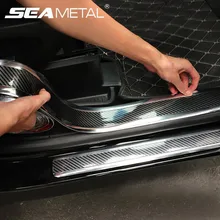 3D стикер для автомобиля, углеродное волокно, резиновая наклейка s, универсальная защита от столкновений, автомобильная дверь, украшение, внешние автомобильные аксессуары