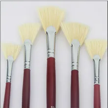 13 шт./лот гуашь масляная кисть для рисования детский веер в форме щетины Деревянная Ручка Кисть для рисования кисти для рисования товары для рукоделия