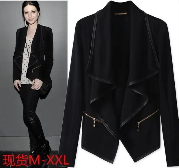 

Suits Autumn Outfit Zipper Irregular