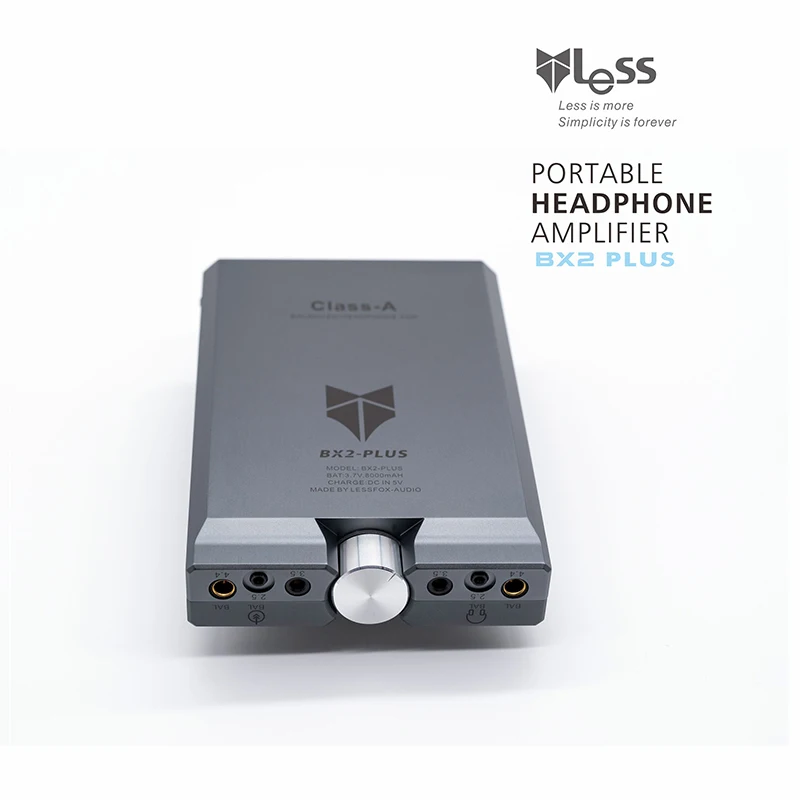 1 PCS Portable LESS BX2 PLUS dual channel output HI END AMP Full balance earphones and headphone amplifier with leather case