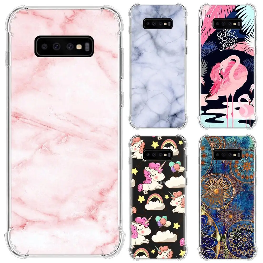 SAMSUNG S10 plus Phone Case SAMSUNG S10 plus Phone Case Shatter-resistant Air Bag Phone Case New Style Coloured Drawing Soft