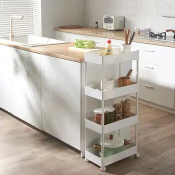 

Manufacturers Direct Selling Japanese Style Kitchen Mobile Storage Rack