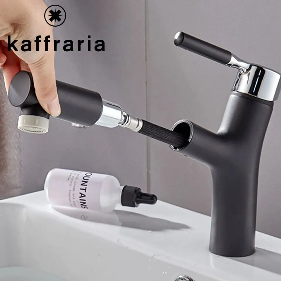 Смесители для раковины Kaffraria выдвижные краны холодной и горячей воды с