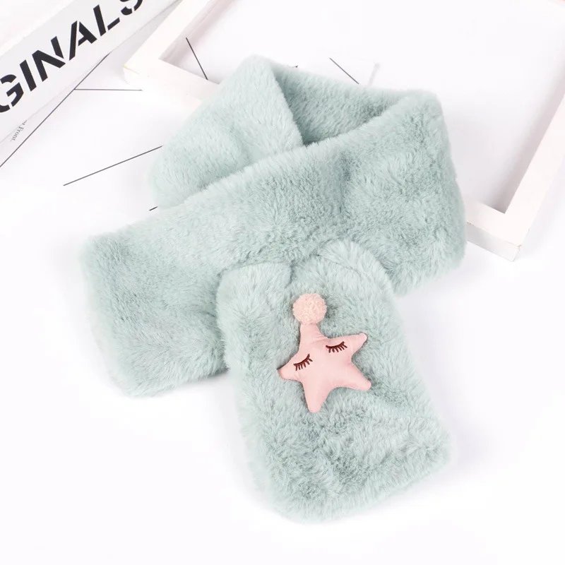 Детский Зимний милый детский шарф для мальчиков и девочек с рисунком из