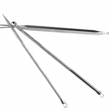 3 шт. инструмент для удаления черных точек из нержавеющей стали инструмент для удаления прыщей экстрактор угрей и комедонов набор инструментов для удаления Поппера лица