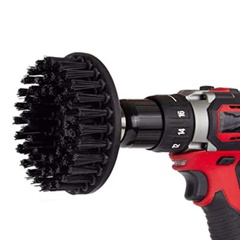 

2PCS 5inch Red/Black Electric Drill Brush For Cleaning Bathtubs Floors Tiles Spazzola Per Trapano Elettrico