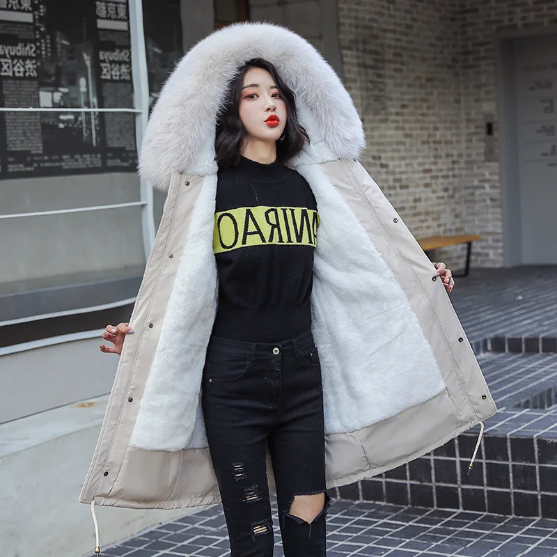 

Off Season Cotton Coat Women's Mid-length Korean-style Loose-Fit 2019 New Style Cotton-padded Clothes Winter Coat Hot Selling Pa