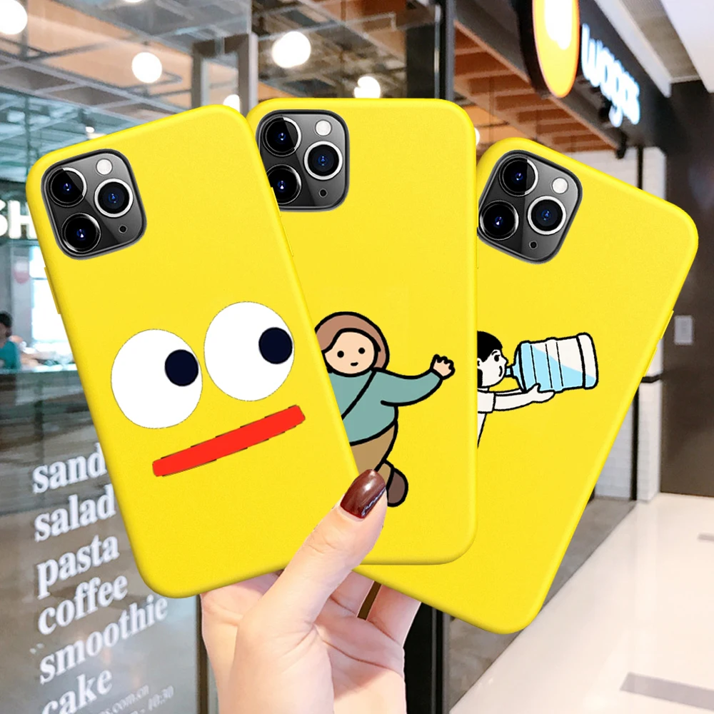 New Cartoon Cute Funny Couple Phone Case for IPhone 6 6S 7 8 X XS XR 11 12 13 Pro Max SE 2020 Coque Funda Cover Silicone Soft | Мобильные