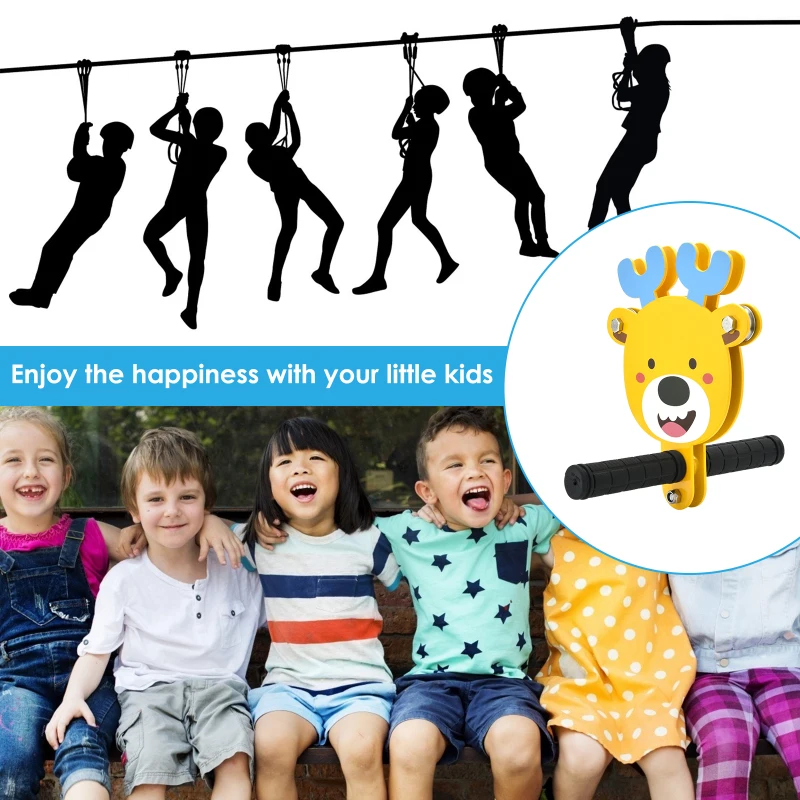 Children's Zipline Wire Rope Swing Pulley Swing Zipline Swing Outdoor