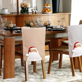 

Christmas Chair Covers Red Santa Claus Slipcovers 2020 New