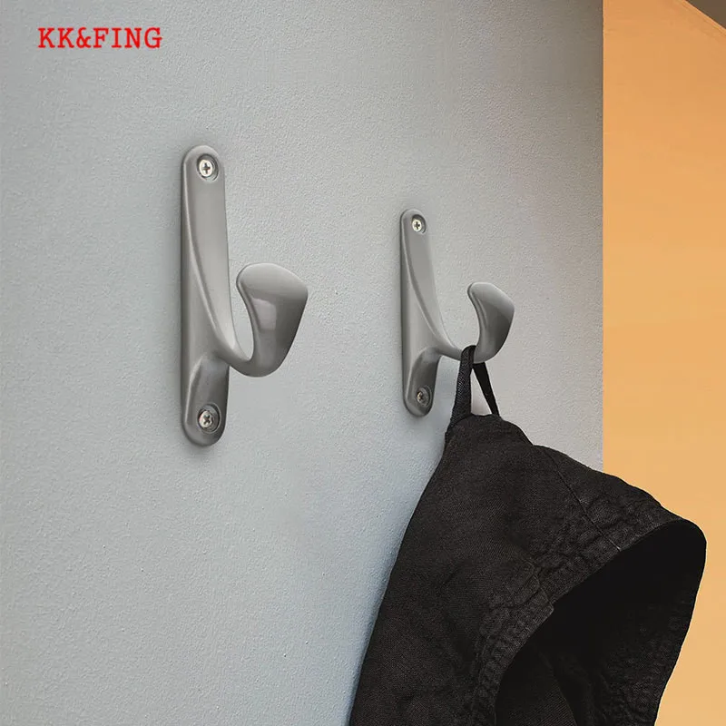 KK& FING, современный крючок для ключей из цинкового сплава, настенная вешалка с винтовыми крючками для кухни, ванной комнаты, полотенцесушитель, держатель для пальто и шляпы
