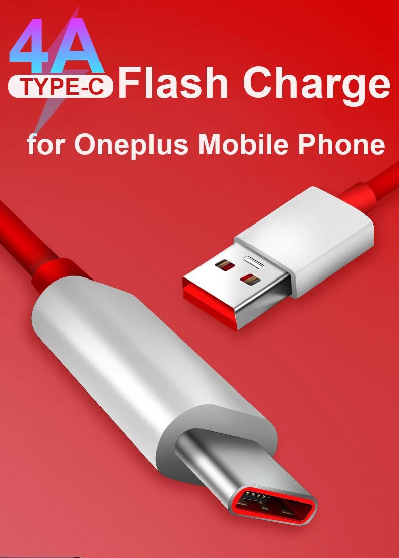 Тип usb-c кабель 4A строка данных для oneplus QC3.0 Быстрый зарядный кабель с разъемом usb type-c кабель 1/1. 5/2m