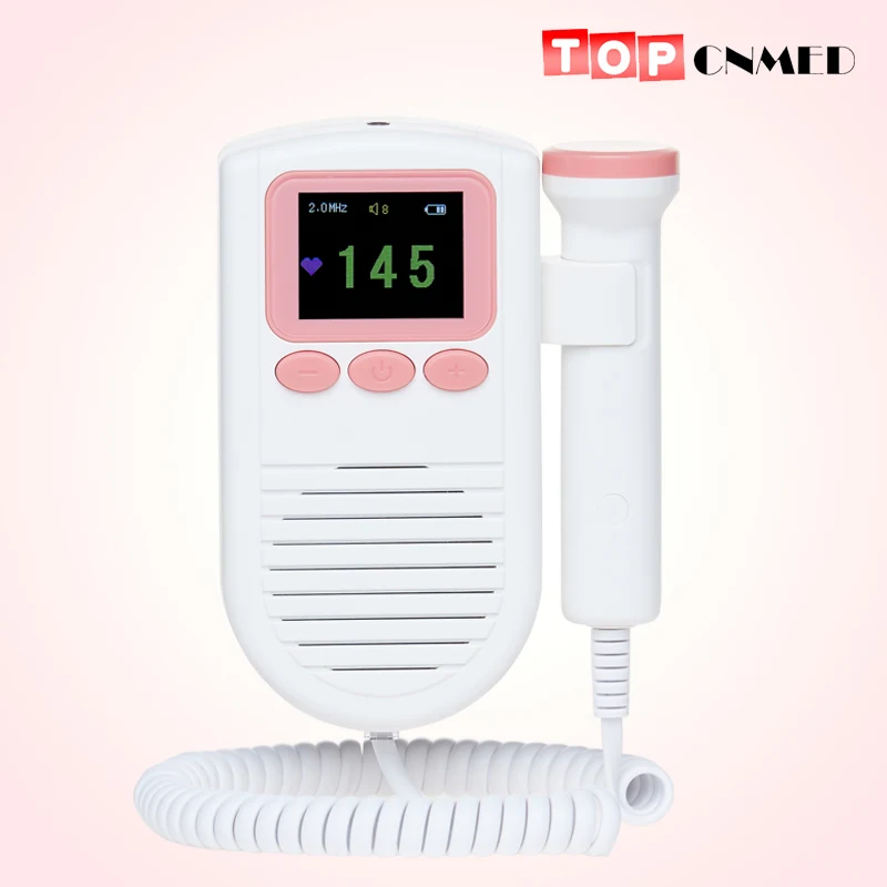 

2 modes Color Display Fetal Doppler Portable ultrasound fetal heart monitor with 2MHz probe Alarm Function FHR Curve