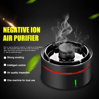 

Multifunctional Purifying Ashtray Indoor Mini Air Purifier Secondhand Smoke Preventions Household YU-Home
