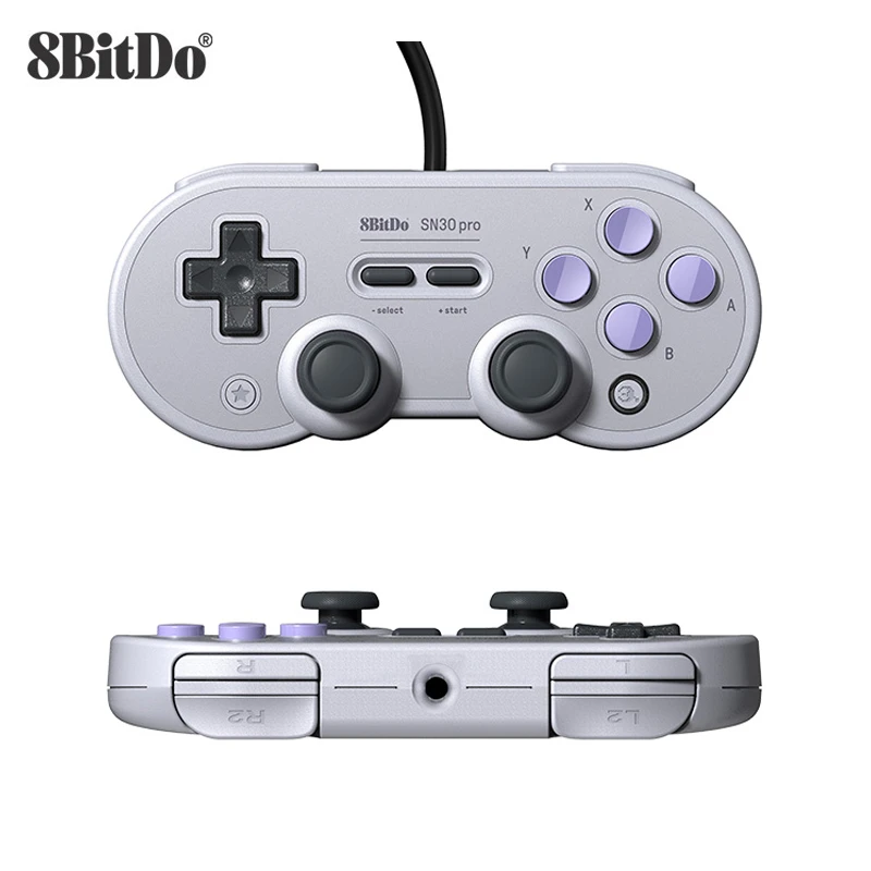 2pcs 8bitdo Sn30 Pro Wired Usb Gamepad For Nintendo Switch Windows Raspberry Pi Sn Edition Wired Game Controller For Ns Switch Gamepads Aliexpress