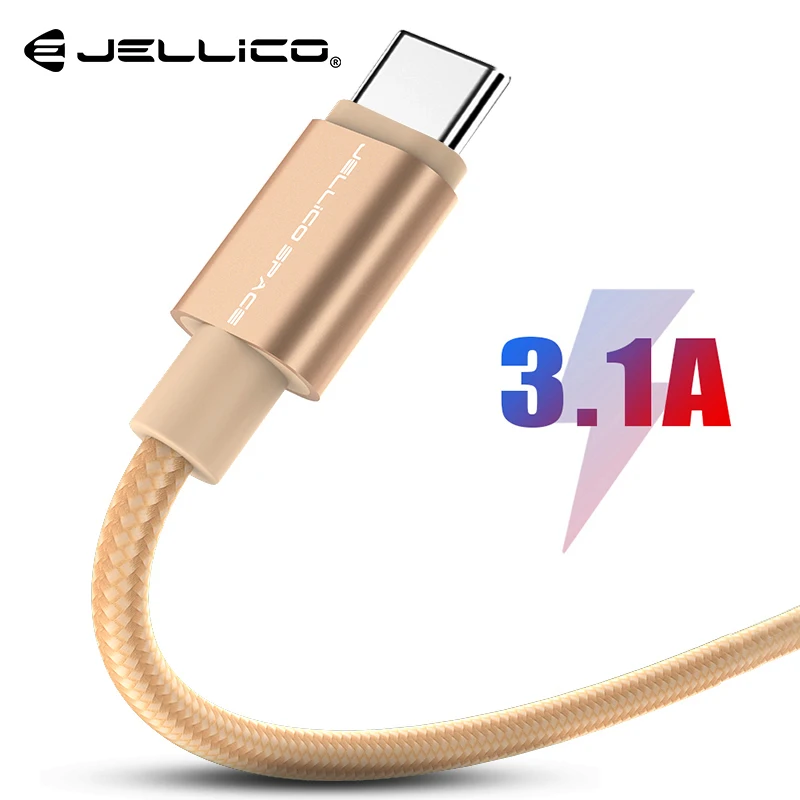 Зарядный кабель Jellico Type C USB быстрой зарядки 3 1 А зарядное устройство TypeC для Huawei Mate