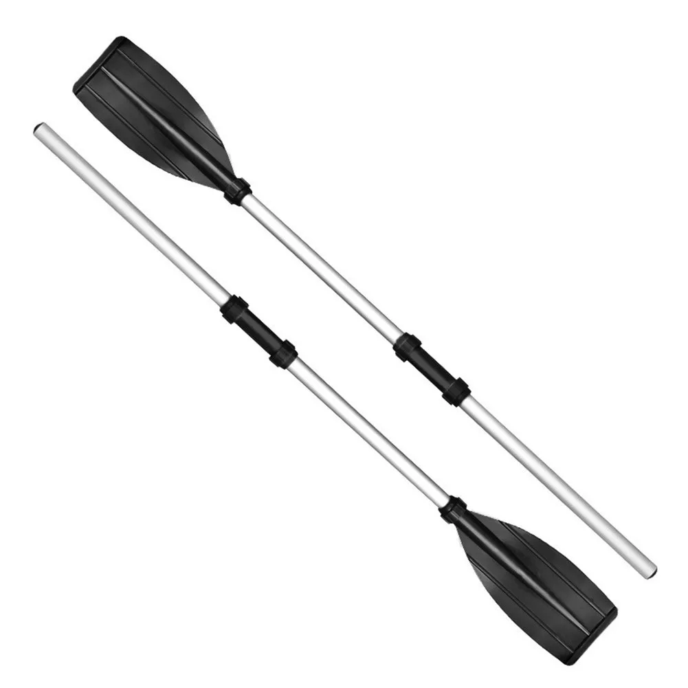 N/AA Boat Oars Kayak Paddles 2Pcs 80 Double Adjustable Length Detachable Paddle Aluminum Alloy Long Oars with Anti-slip Grips for Dinghy Canoe Raft Sailing 