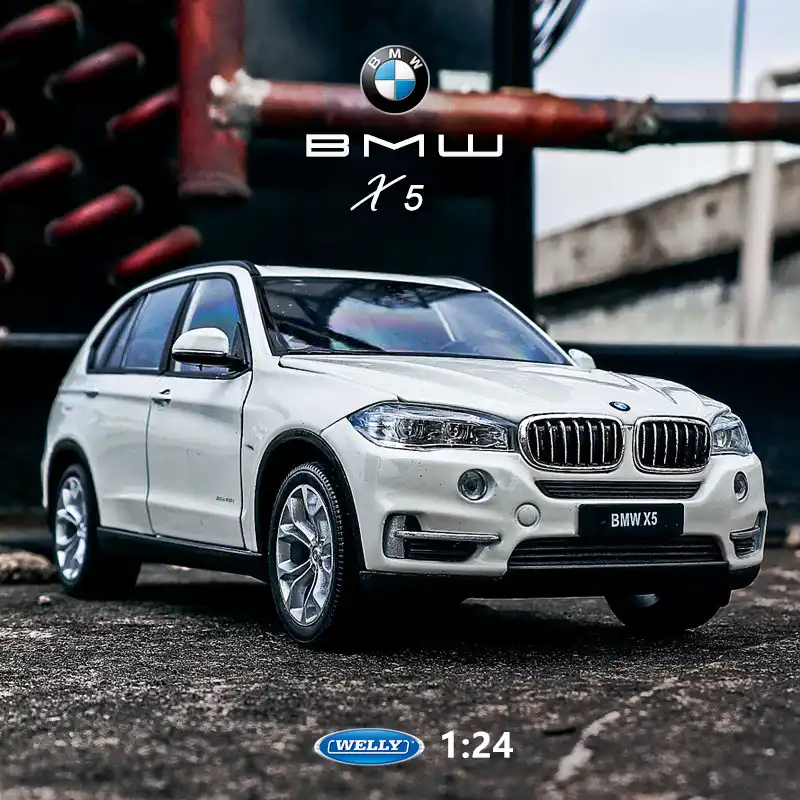 white bmw toy car
