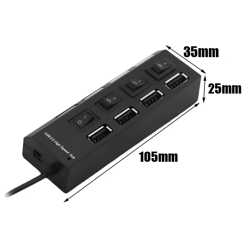 1*4 вспомогательное устройство для USB 2,0 адаптер разветвитель разъем высокая скорость 5 V/2000mA аксессуары