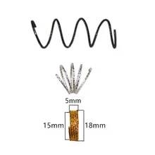 10 шт. золотого, серебряного цвета черный, подвязанные лентой, с объемной волной, дредлоки, для увеличения объема, бусины манжеты кольца аксессуары к направляющей трубе обод кольцо внутреннее отверстие