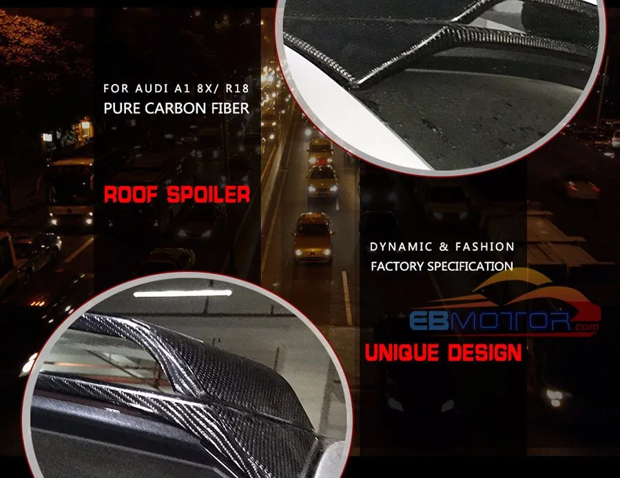 ebmotor-com Real carbon fiber roof spoiler wing for Audi A1 8X 2011-2014 A091 7 (2)_1250