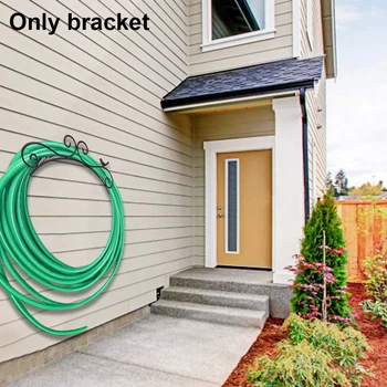 

Durable Sturdy Wall Mounted Iron Reel Tidy Organizer Garden Hose Holder Water Pipe Hanger Decorative Universal Storage Rack