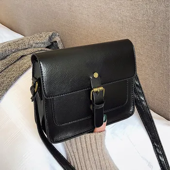

New Vintage Women Flap Fashion Casual Leather Shoulder Bags Lady Crossbody Messenger Bag Elegant Envelop Clutch Purse