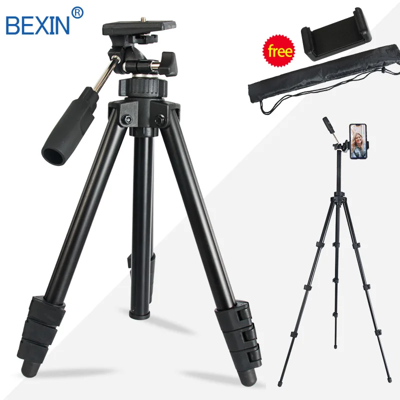 

Camera Tripod Phone Mount Tripod 2-way Pan Head Portable Lightweight Travel Holder Tripod For Dslr Digital Camera Smartphones