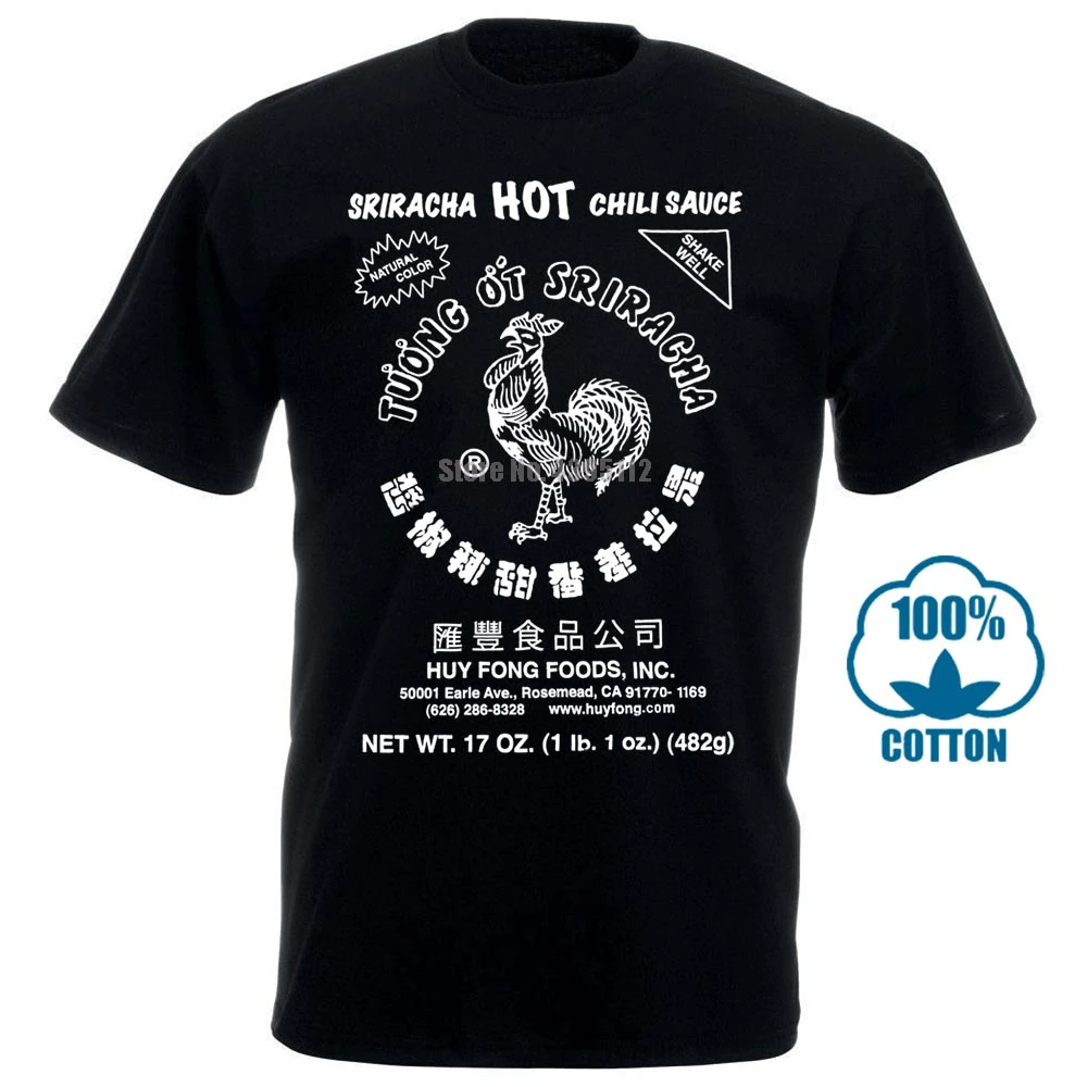 Sriracha Men S Hot Chili Sauce T Shirt T Shirts Aliexpress