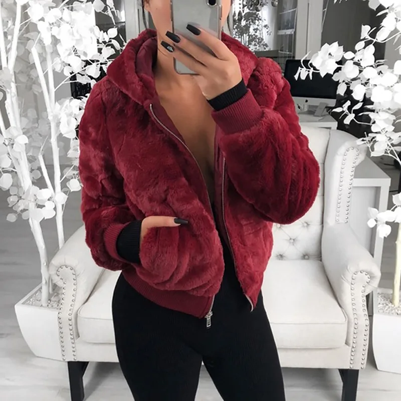 Женская куртка из искусственного меха ягненка пальто кардиган с отложным