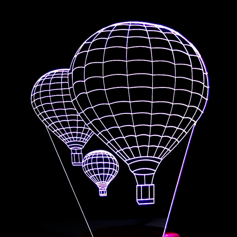 

Creative Torrid Zone Balloon 3D Visual Lamp Illusion Lights 3D Night Lamp Customizable Production Household Atmosphere Small Nig