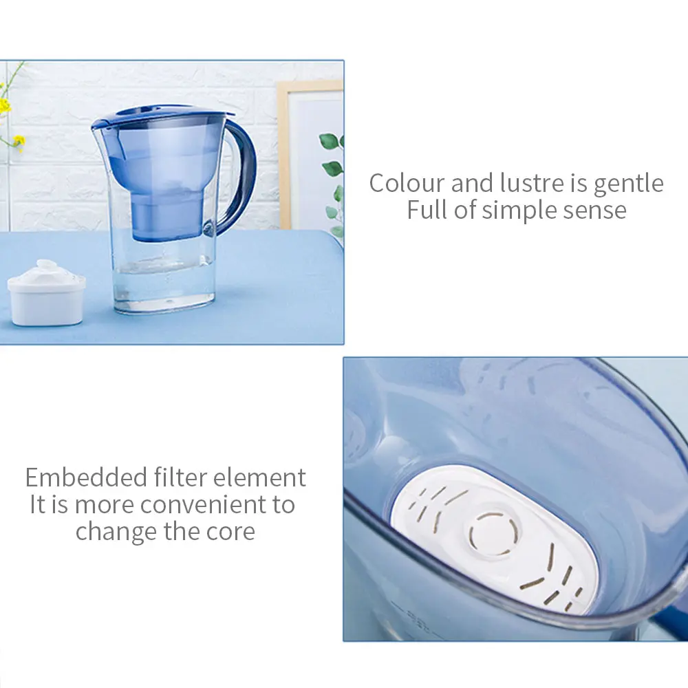 Trendy Household and Outdoor Dual Water Purification Jug 2.5L Brita