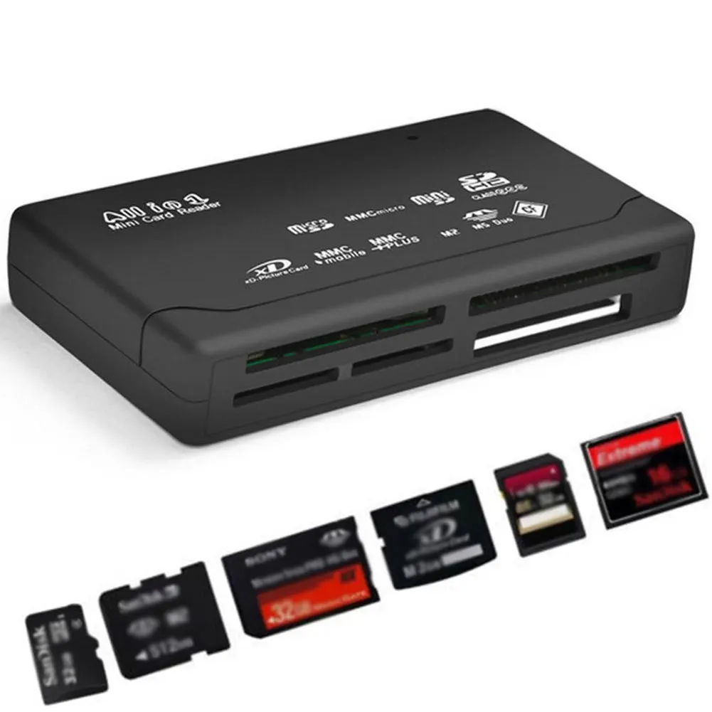 Портативный флэш-памяти Plug And Play USB 2,0 Mini универсальный высокоскоростной кардридер многофункциональный