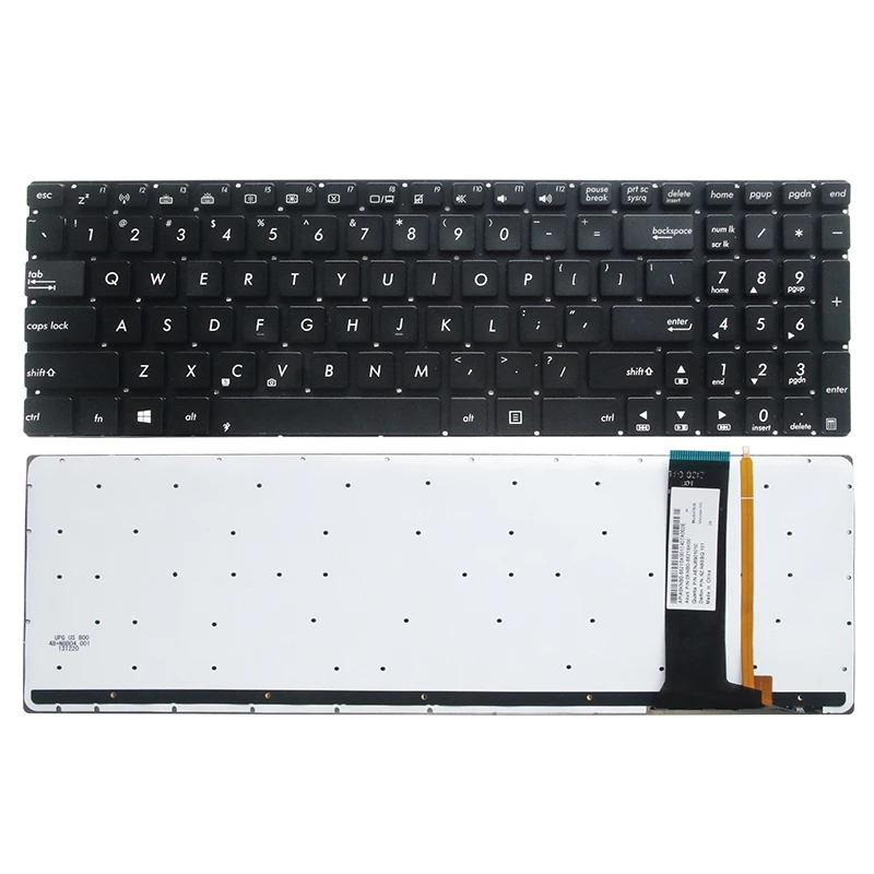 Клавиатура для ноутбука ASUS N56 N56V U500VZ N76 R500V R505 N550 N750 Q550 с подсветкой клавиатуры