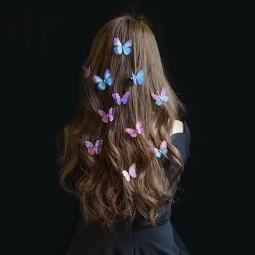 5 шт. набор бабочка заколки для волос заколки для девочек вечерние свадебные заколки для волос аксессуары для фотосессии бабочки украшения для головы